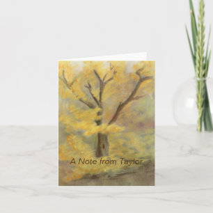 Autumn Gold Note Card