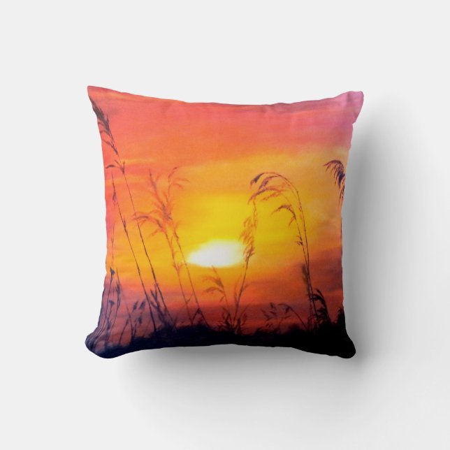 AUTUMN GOLD THROW PILLOW (Front)