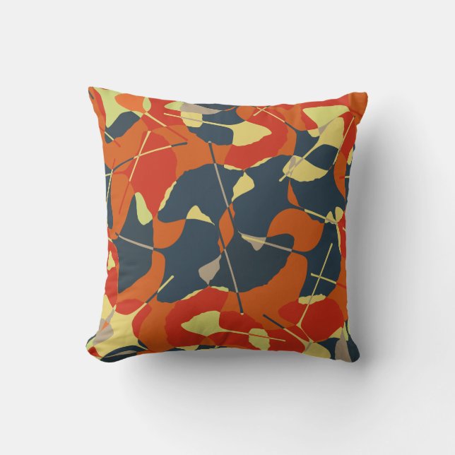 Autumn Gold Throw Pillow (Front)
