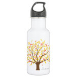 Autumn Gold Tree Stainless Steel Water Bottle at Zazzle