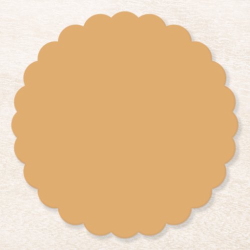 Autumn GoldYellow Solid Color Paper Coaster