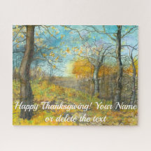 Autumn golden in an oak grove painting watercolor