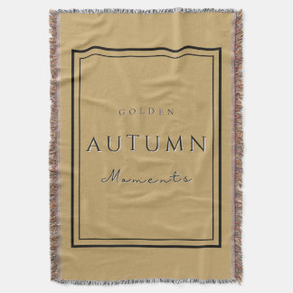 Autumn Golden Moments Blanket–Cozy Fall Home Throw Blanket