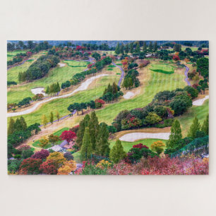 Autumn Golf Course Photo Jigsaw Puzzle