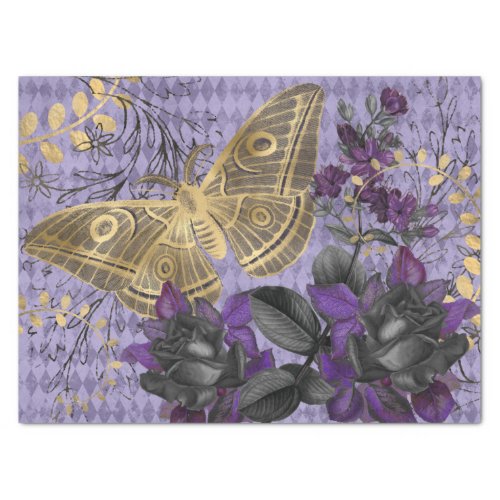 Autumn Gothic Butterfly Tissue Paper