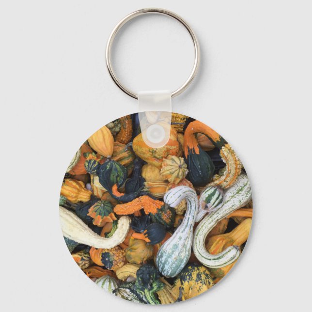 Autumn Gourds Keychain (Front)