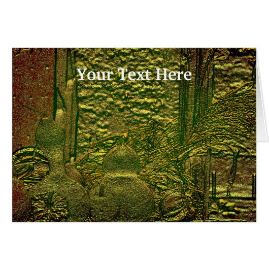 Autumn Gourds Nature Art Card (Front Horizontal)