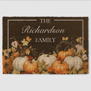 Autumn Grace Personalized Coir Mat