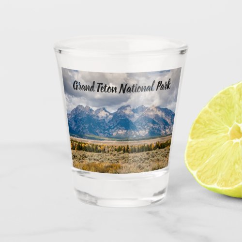 Autumn Grand Tetons Shot Glass