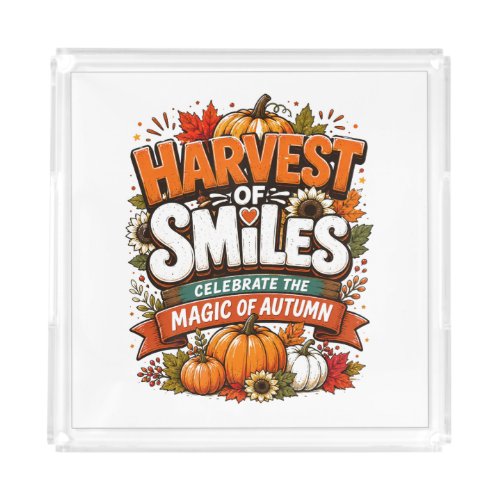 Autumn Graphic Tee | Thanksgiving Shirt | Cozy Fal Acrylic Tray