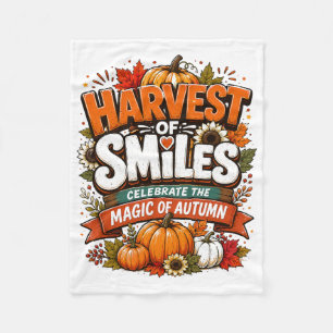 Autumn Graphic Tee Thanksgiving Shirt Cozy Fal Fleece Blanket