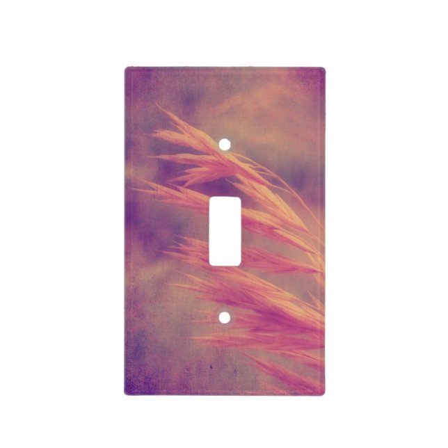 Autumn Grass Seed Light Switch Cover (Front)