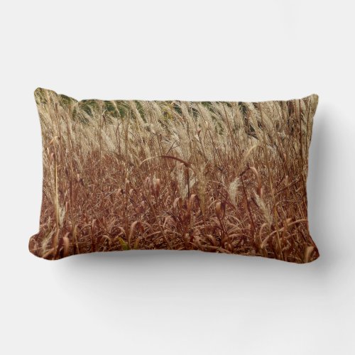 Autumn Grasses Lumbar Pillow