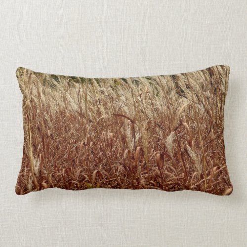 Autumn Grasses Lumbar Pillow