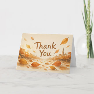 Autumn Gratitude Thank‑You Card • Heartfelt