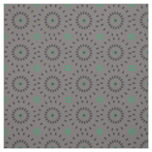 Autumn Gray Circle Pattern Fabric