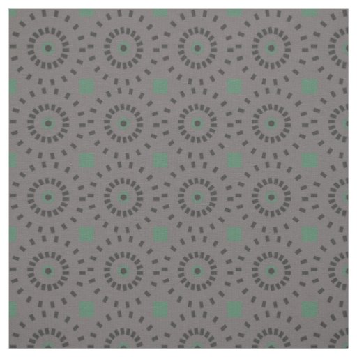 Autumn Gray Circle Pattern Fabric