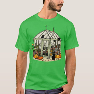 Autumn Greenhouse Cats T-Shirt