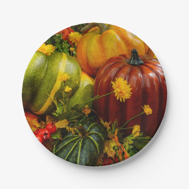 Autumn Grouping Paper Plates (Front)
