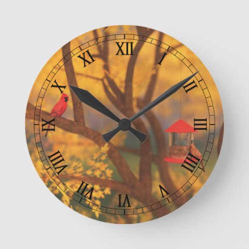 Autumn Guardian Clock