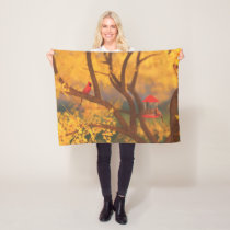 Autumn Guardian Fleece Blanket