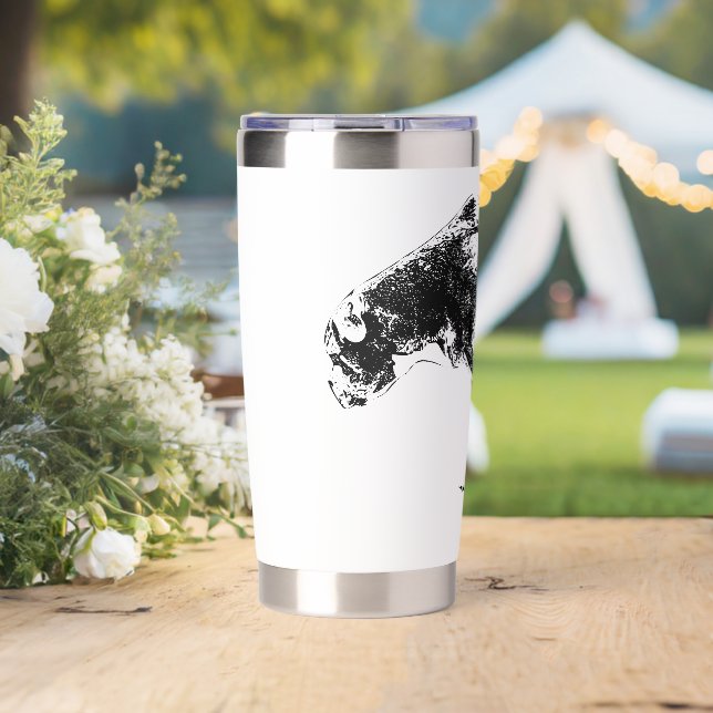 Autumn Guardian in Ink Insulated Tumbler (Wedding (Rotated))