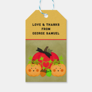 Autumn Halloween Bridal Shower Gift Tags