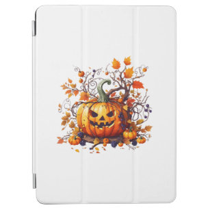 autumn Halloween funny pumpkin iPad Air Cover