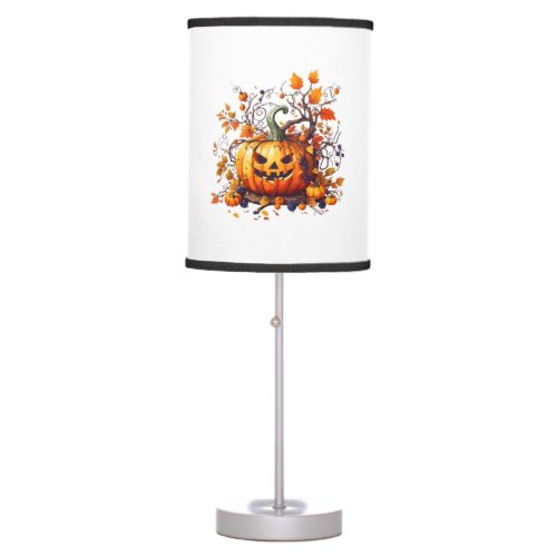 autumn Halloween funny pumpkin Table Lamp