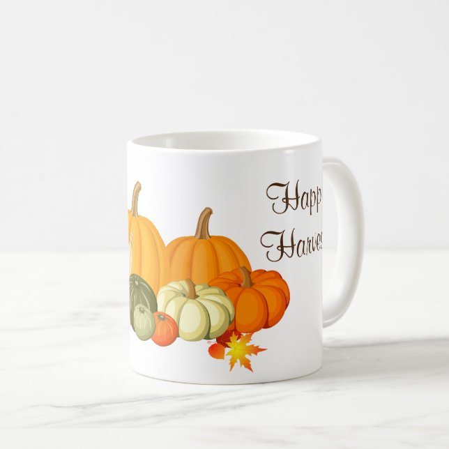 Autumn Happy Harvest Mug (Front Right)
