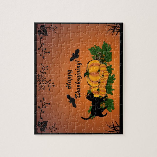 Autumn,  Happy Thanksgiving! Jigsaw Puzzle (Vertical)