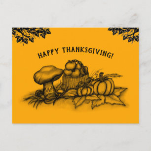 Autumn , Happy Thanksgiving! Postcard