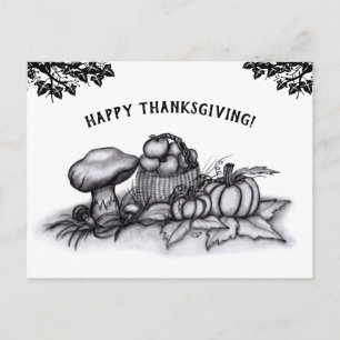 Autumn , Happy Thanksgiving! Postcard