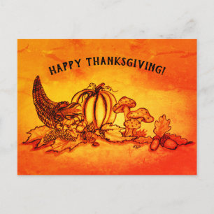 Autumn , Happy Thanksgiving! Postcard