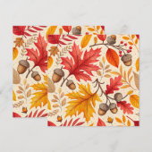 Autumn Harmony: A Colorful Fall Pattern (Front/Back)