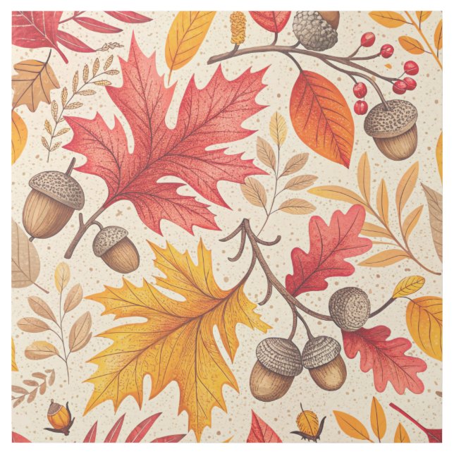 Autumn Harmony: A Colorful Fall Pattern Gallery Wrap (Front)