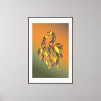 Autumn Harmony Birds – Feng Shui Art for Love & Pr Canvas Print