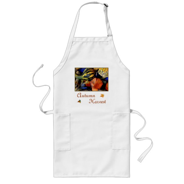 'Autumn Harvest' Adult Long Apron (Front)