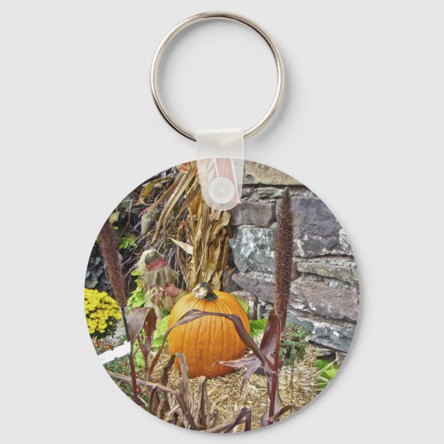 Autumn Harvest Bounty Keychain (Front)