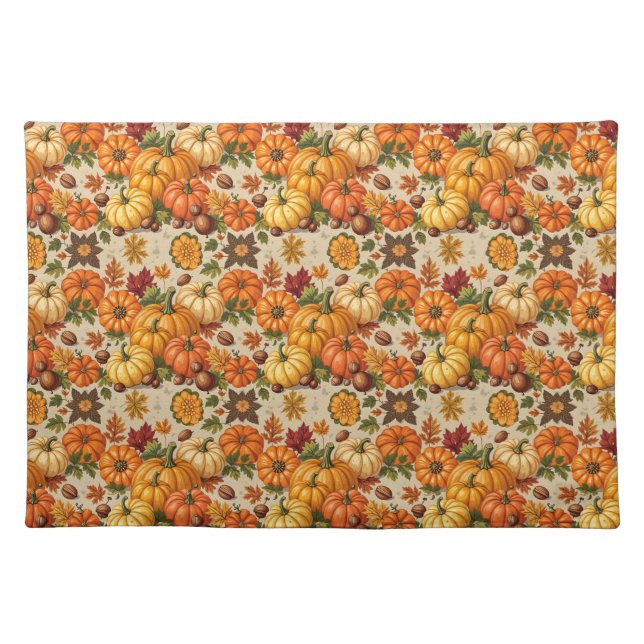 Autumn Harvest Cloth Placemat (Front)