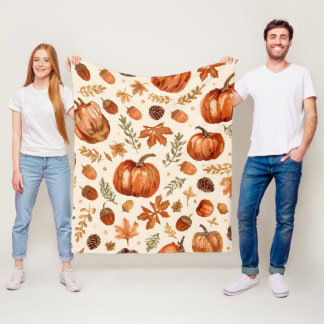 Autumn Harvest Cozy Blanket for Thanksgiving 