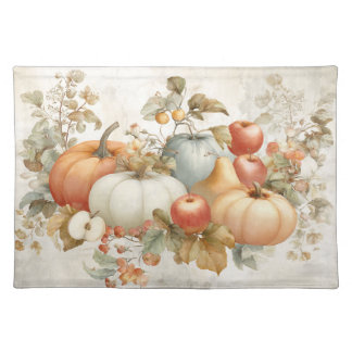 Autumn Harvest Design Cloth Placemat