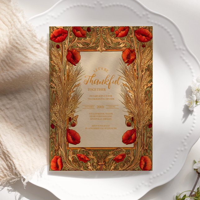 Autumn Harvest Floral Celebration Invitation (Creator Uploaded)