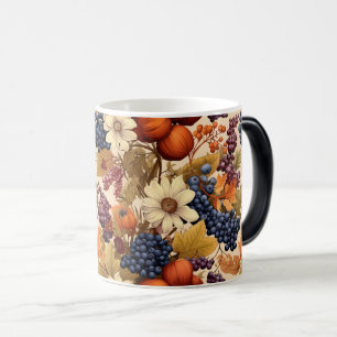 Autumn Harvest Fruit Seamless Pattern Color Morph Mug