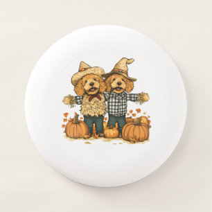 Autumn Harvest Goldendoodle Dogs Wham-O Frisbee