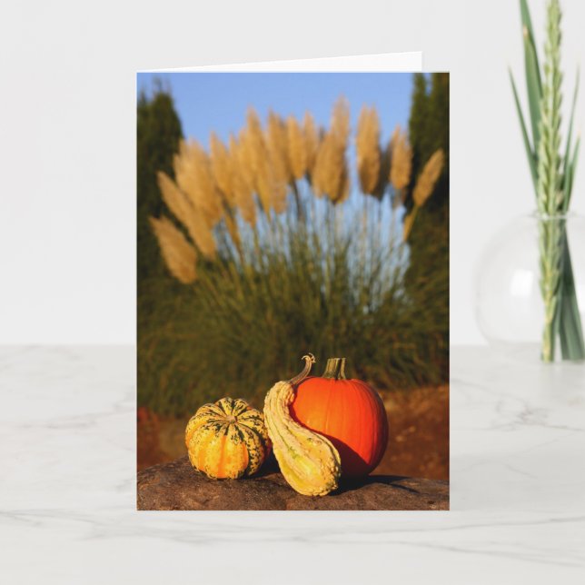 Autumn Harvest Holiday Card (Front)