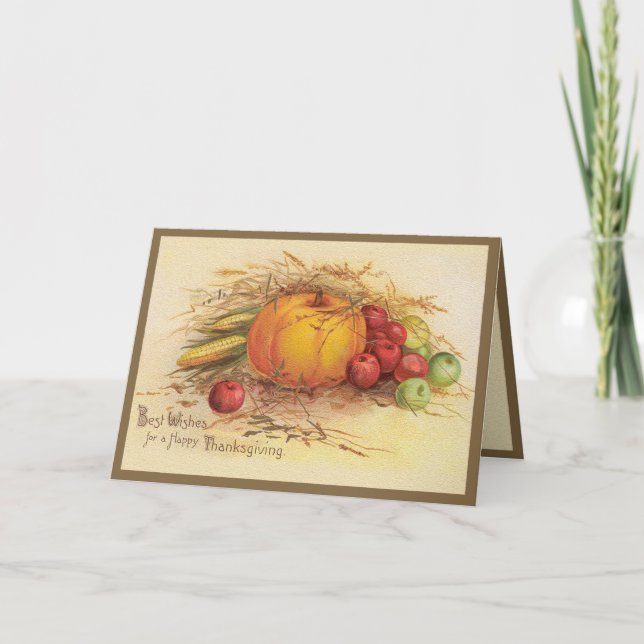 Autumn Harvest Holiday Card (Front)