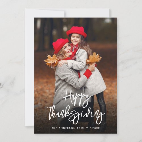 autumn harvest photo thanksgiving holiday card