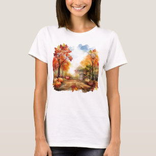 Autumn Harvest Rustic Fall Pumpkin T-Shirt