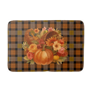 Autumn Harvest Seasonal Decorative  Bath Mat